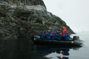 Zodiak ride on Paradise Bay