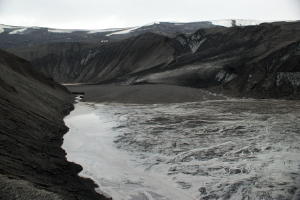 Crater floor