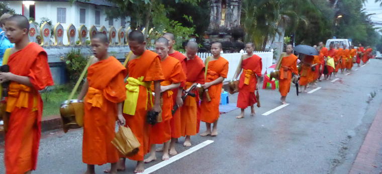 Alms Giving to the Monks