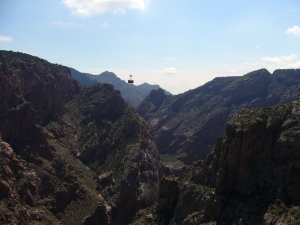 Tram over canyon