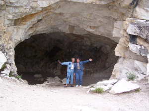 Barb and Marsha in Cave