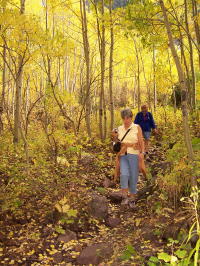 Darlene and Barb on Hike
