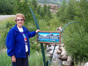 Barb on Mayfly Trail