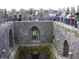 Waiting to kiss the Blarney Stone