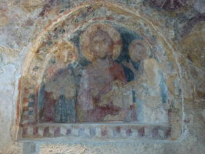 Fresco in cave church