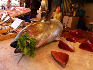 Tuna at market