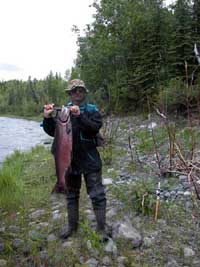Fred with first king salmon